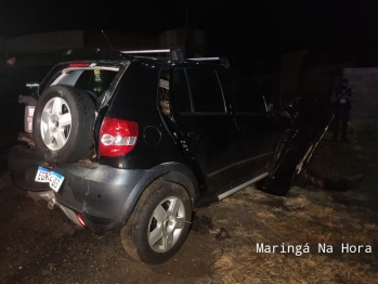 foto de Colisão entre carro e carreta na PR-317, deixa pai e filhas feridos