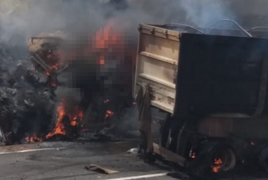 foto de Trágico acidente mata motoristas na BR-376