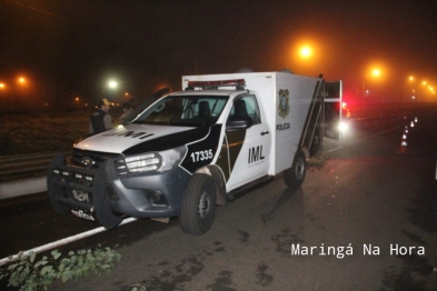 foto de Motociclista morre ao bater moto contra guard-rail em Maringá