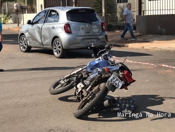 foto de Motociclista de 18 anos é socorrido inconsciente após acidente em Maringá