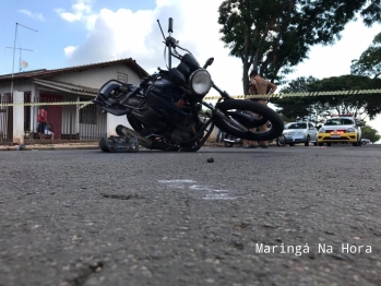 foto de Motociclista de 18 anos é socorrido inconsciente após acidente em Maringá