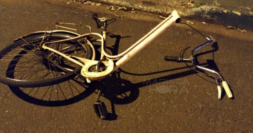 Motorista mata ciclista atropelado e foge do local sem prestar socorro em Maringá