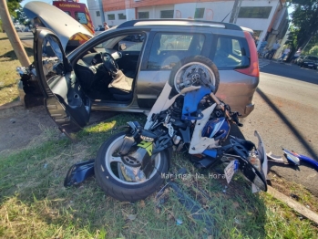 foto de Motociclista é arremessado por vários metros após grave acidente em Maringá