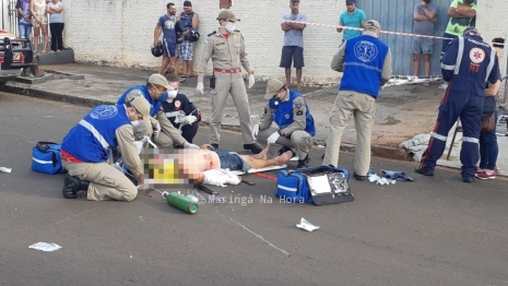 foto de Motociclista está internado na UTI após grave acidente em Maringá