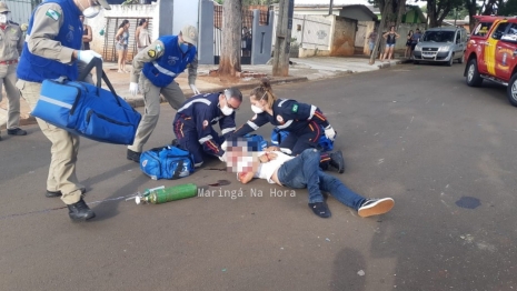 foto de Motociclista está internado na UTI após grave acidente em Maringá