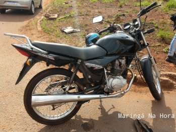 foto de Paiçandu: motociclista fica ferido em acidente na marginal da rodovia