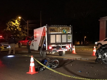 foto de Colisão frontal mata motociclista de 28 anos, em Maringá