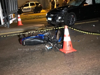 foto de Colisão frontal mata motociclista de 28 anos, em Maringá