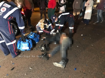 foto de Colisão frontal mata motociclista de 28 anos, em Maringá