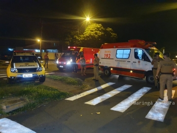 foto de Vídeo mostra momento em que motorista atropela casal que ocupava moto na cidade de Maringá