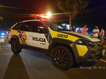 foto de Vídeo mostra momento em que motorista atropela casal que ocupava moto na cidade de Maringá