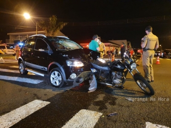 foto de Vídeo mostra momento em que motorista atropela casal que ocupava moto na cidade de Maringá