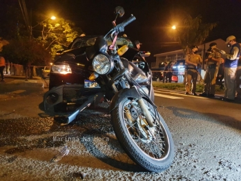 foto de Vídeo mostra momento em que motorista atropela casal que ocupava moto na cidade de Maringá