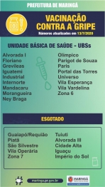 foto de Vacinação contra gripe segue com 2,2 mil doses disponíveis nas UBSs de Maringá 