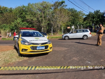 foto de Maringá; mulher em garupa de moto morre e motociclista fica ferido após acidente