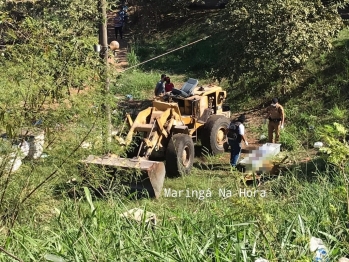 foto de Trabalhador de cooperativa de recicláveis morre após pá carregadeira capotar em Maringá