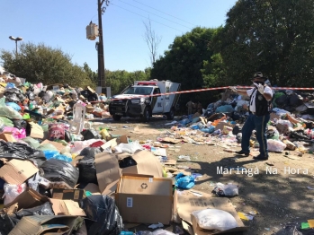 foto de Trabalhador de cooperativa de recicláveis morre após pá carregadeira capotar em Maringá