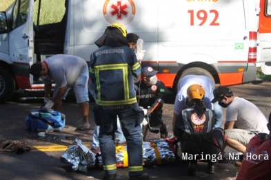 foto de Colisão frontal entre veículos na rodovia PR-323, deixa 06 pessoas feridas, entre elas uma gestante de 32 semanas