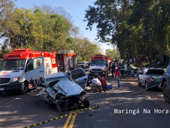 foto de Morre no hospital uma das vítimas do acidente da colisão frontal da PR-323