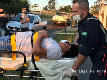 foto de Acidente de trabalho mobiliza Corpo de Bombeiros e Samu em Maringá