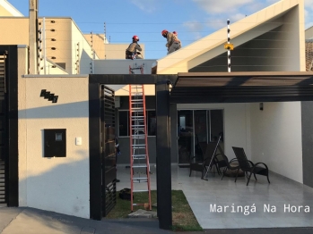 foto de Acidente de trabalho mobiliza Corpo de Bombeiros e Samu em Maringá