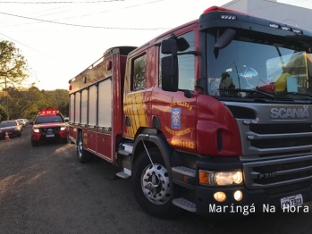 foto de Acidente de trabalho mobiliza Corpo de Bombeiros e Samu em Maringá