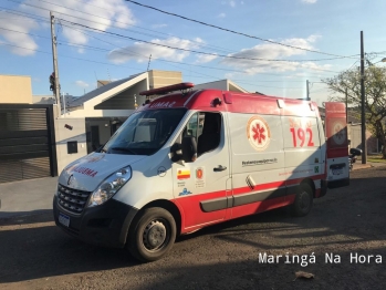 foto de Acidente de trabalho mobiliza Corpo de Bombeiros e Samu em Maringá