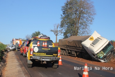 foto de Colisão frontal na rodovia PR-323 mata motorista de 30 anos