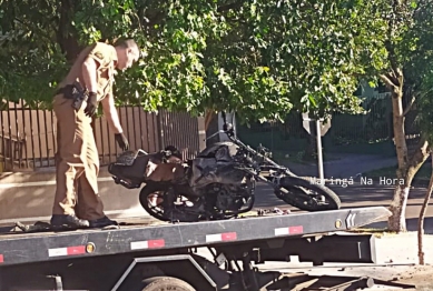 foto de Morre jovem que sofreu queimaduras após moto explodir ao bater na traseira de caminhão, em Maringá