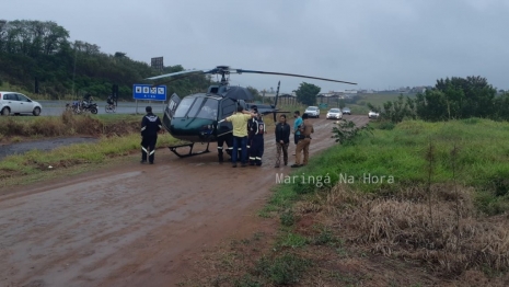 foto de Mandaguaçu: criança é socorrida de helicóptero após se afogar em piscina de chácara