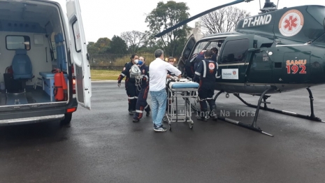 foto de Mandaguaçu: criança é socorrida de helicóptero após se afogar em piscina de chácara