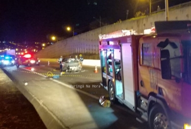 foto de Colisão traseira entre carro e carreta mata motorista de 46 anos em Maringá