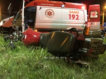 foto de Motoboy fica gravemente ferido em acidente no Contorno Sul de Maringá