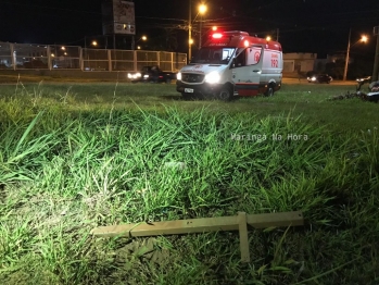 foto de Morre no hospital o motoboy que sofreu acidente em rotatória no Contorno Sul de Maringá