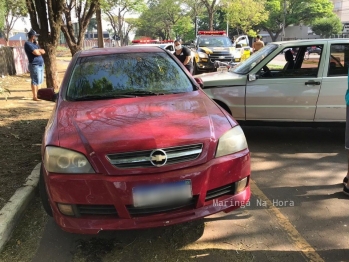 foto de Motorista com sinais de embriaguez atropela ciclista e colide contra carro estacionado em Maringá