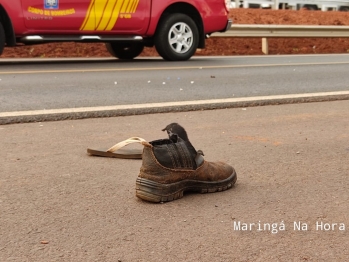 foto de Condutor de motocicleta sofre traumatismo craniano ao colidir com carreta na rodovia PR-323