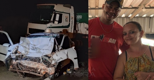 Identificado: casal tem morte instantânea ao colidir carro contra bitrem, na PR-444 em Mandaguari