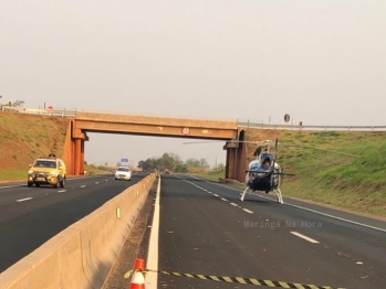 foto de Motociclista é socorrida em estado grave após pneu de moto estourar na rodovia BR-376