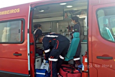 foto de Motociclista é intubado após grave acidente no Contorno Sul, em Maringá