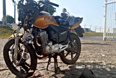 foto de Motociclista é intubado após grave acidente no Contorno Sul, em Maringá