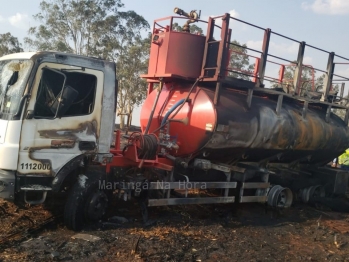 foto de Trabalhador morre carbonizado na zona rural após incêndio atingir caminhão pipa