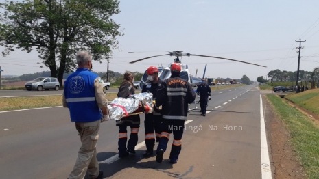 foto de Acidente grave na BR-376 entre Maringá e Iguatemi deixa três pessoas feridas