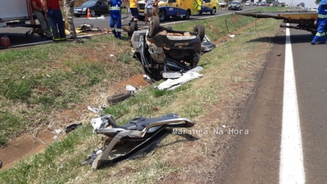 foto de Acidente grave na BR-376 entre Maringá e Iguatemi deixa três pessoas feridas