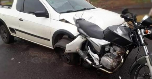 Motociclista é socorrido inconsciente após acidente no Contorno Norte em Maringá 