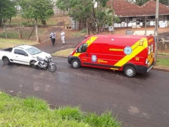 foto de Motociclista é socorrido inconsciente após acidente no Contorno Norte em Maringá 