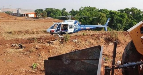 Trabalhador é socorrido em estado grave pós ser atingido por BAG 1000 kg 