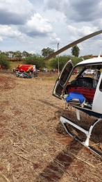 foto de Motorista é socorrido inconsciente após acidente em estrada rural de Maringá