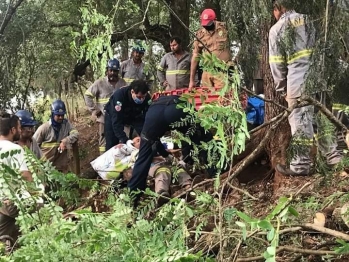 foto de Trabalhador cai de árvore e fica gravemente ferido na zona rural de Ângulo