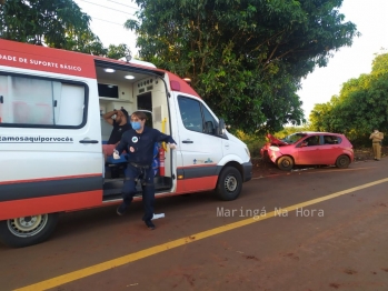 foto de Acidente grave entre Mandaguaçu e Pulinópolis deixa duas pessoas feridas 