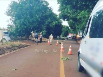 foto de Acidente em Mandaguaçu deixa três pessoas feridas 